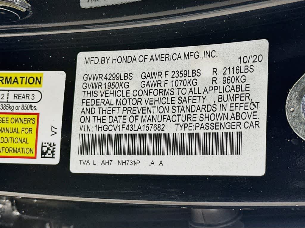 Honda Accord Sedán EX 2020