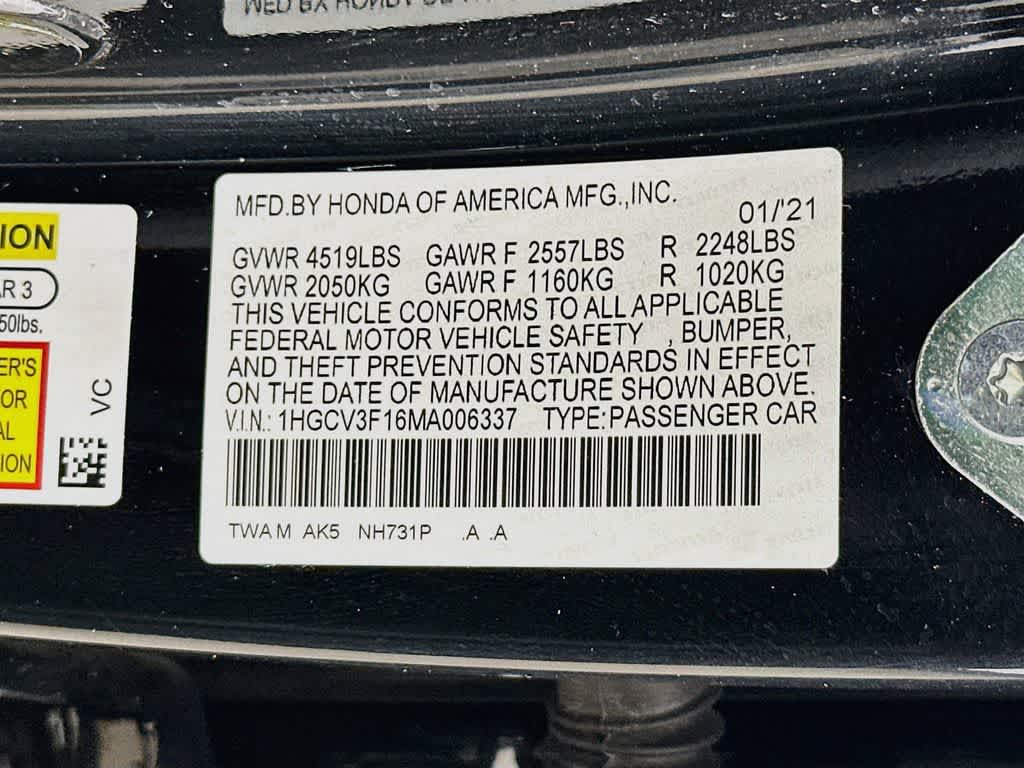 Honda Accord Hybrid Base 2021