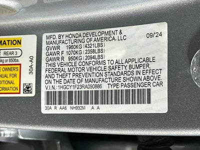 Honda Accord LX 2024