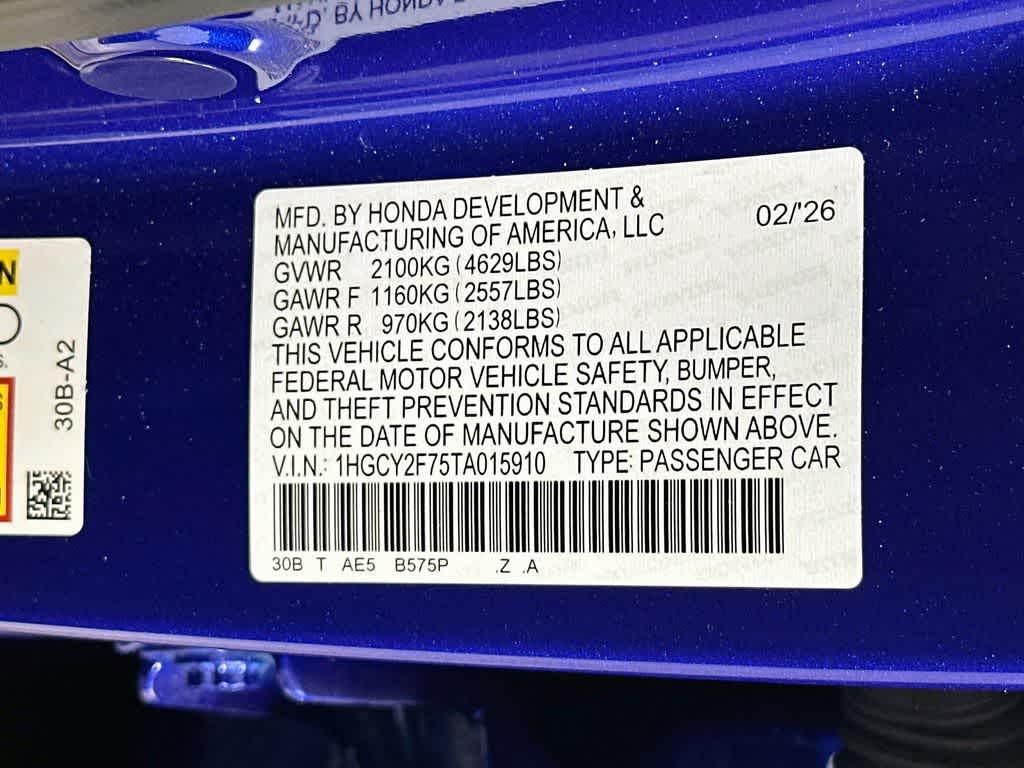 Honda Accord Hybrid Sport-L 2026
