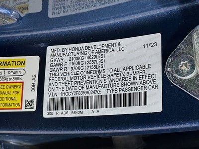 Honda Accord Hybrid Touring 2024