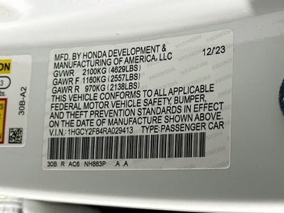 Honda Accord Hybrid Touring 2024