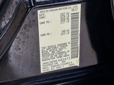 Nissan Altima 2.5 SV 2017