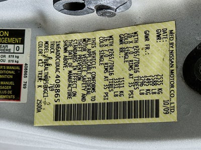 Nissan Frontier SE 2010