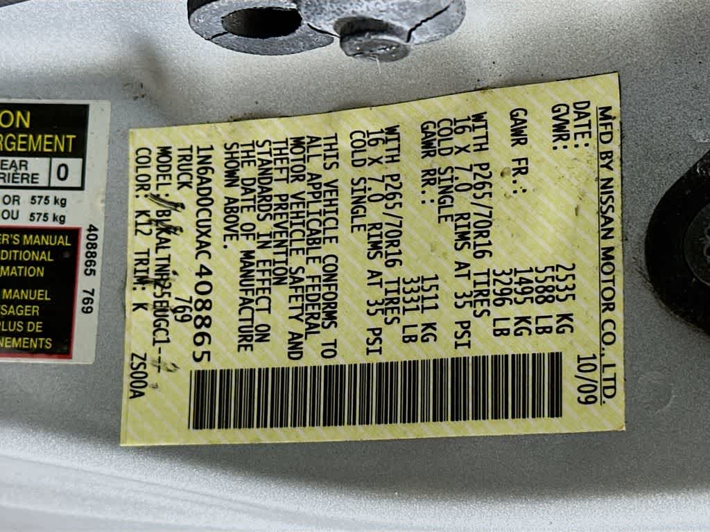 Nissan Frontier SE 2010