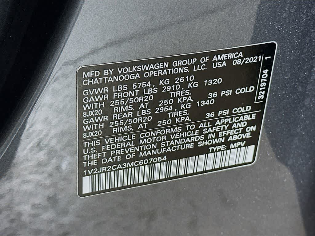 2021 Volkswagen Atlas 3.6L V6 SE c/Tecnología