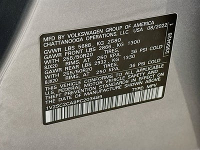 Volkswagen Atlas Cross Sport 2.0T SEL R-Line Negro 2023