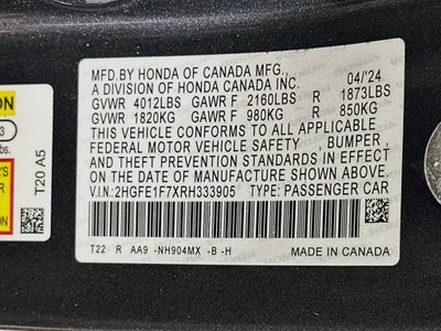 Honda Civic EX 2024