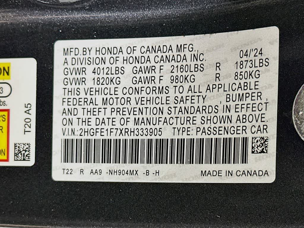 Honda Civic EX 2024
