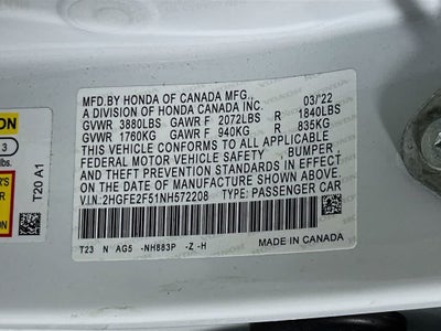 2022 Honda Civic Sport