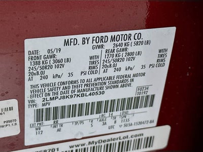 2019 Lincoln Nautilus Select