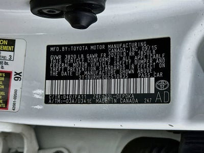 Toyota Corolla L de 2016