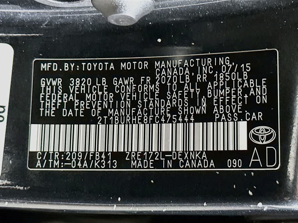 Toyota Corolla LE de 2015