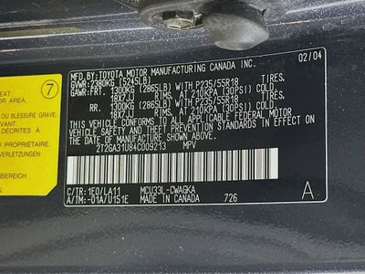 Lexus RX 330 Base 2004