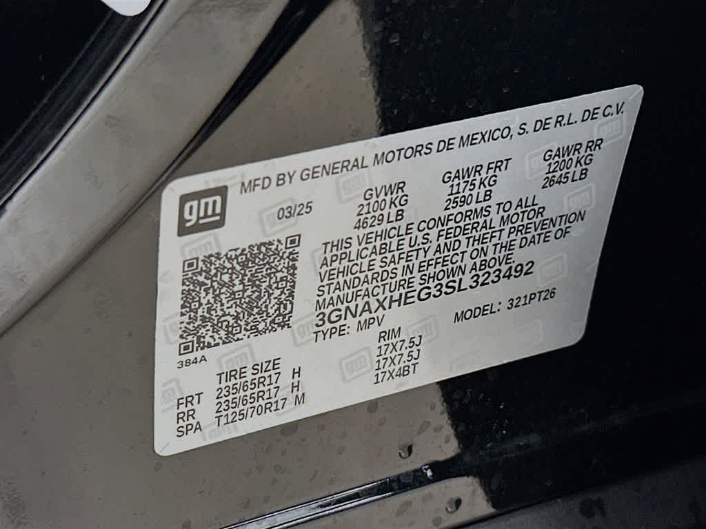 Chevrolet Equinox LT con tracción delantera, 2025