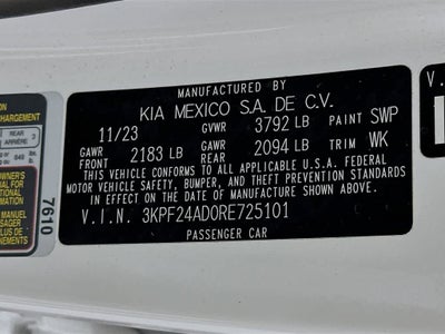 Kia Forte LXS 2024