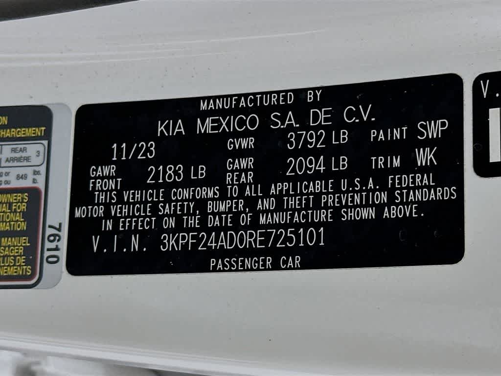 Kia Forte LXS 2024