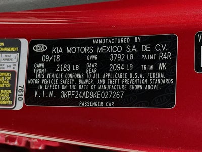 Kia Forte LXS 2019