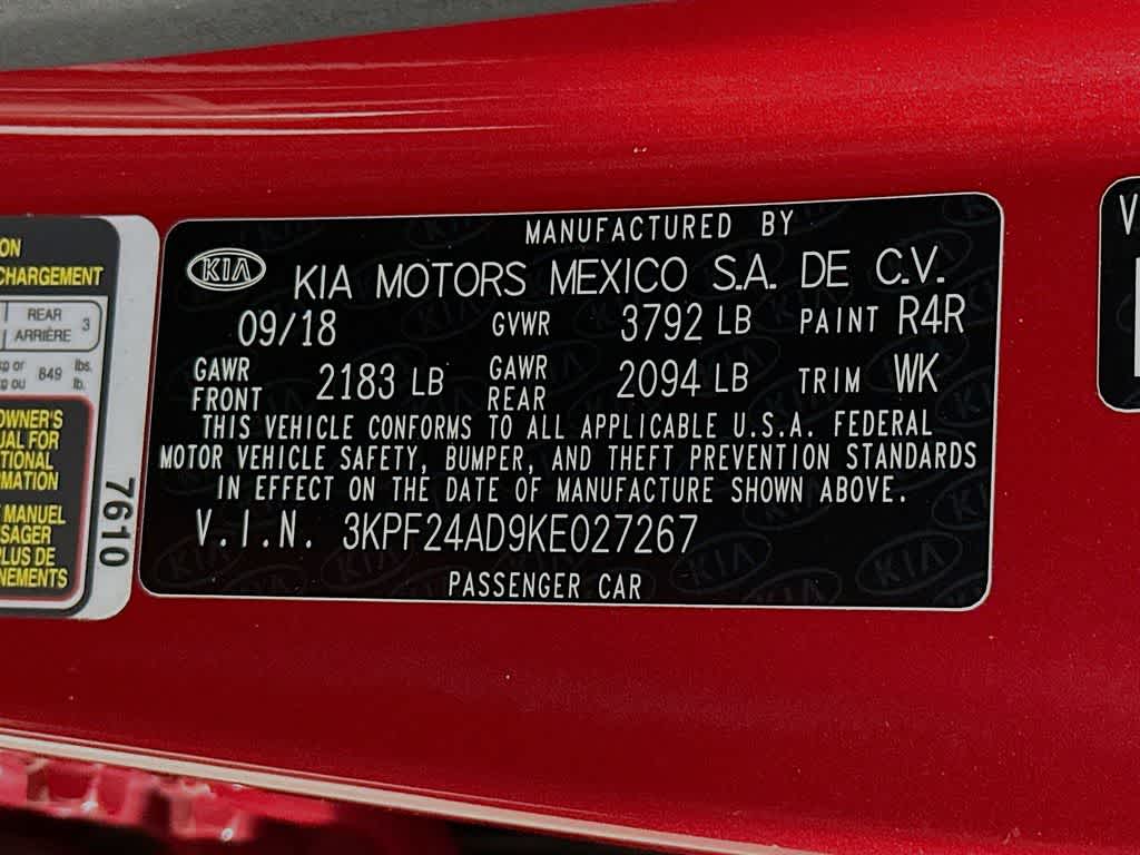 Kia Forte LXS 2019