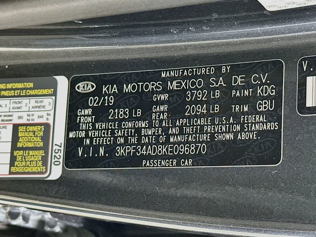 Kia Forte S 2019