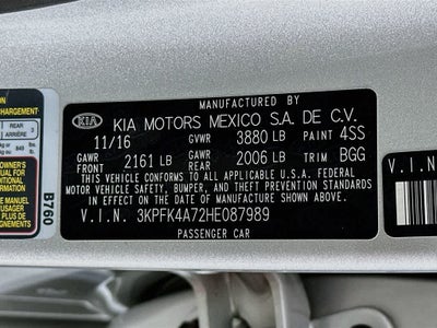 Kia Forte LX 2017