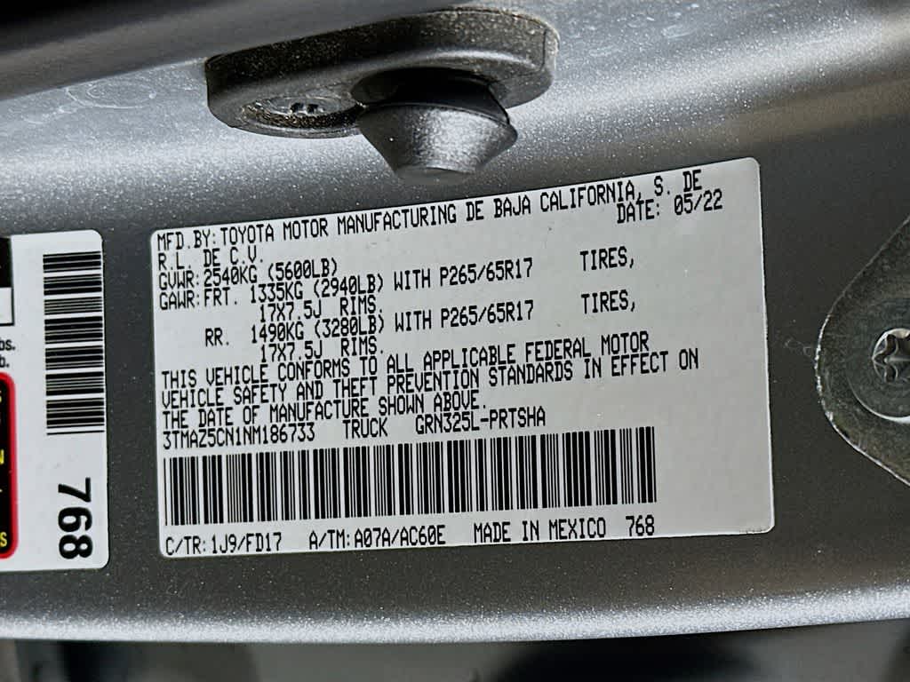 Toyota Tacoma TRD Sport 2022