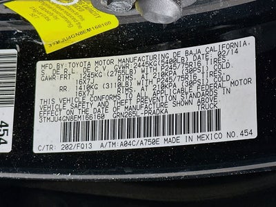 Toyota Tacoma PreRunner 2014