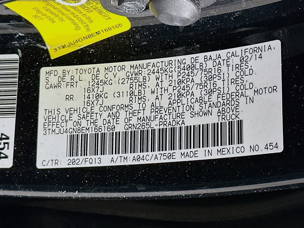 Toyota Tacoma PreRunner 2014