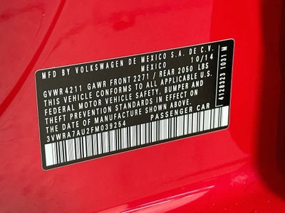 Volkswagen Golf TDI S de 2015