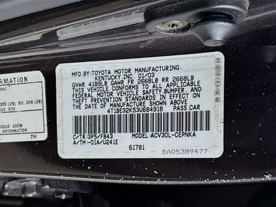 Toyota Camry LE 2003