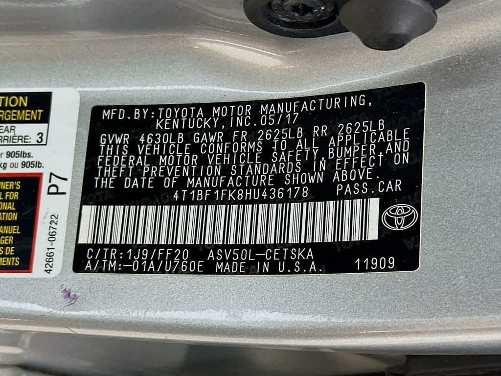 Toyota Camry SE 2017