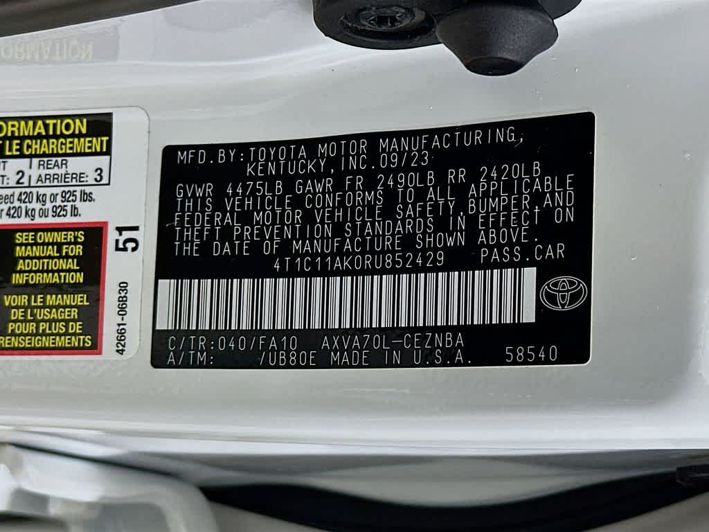 Toyota Camry LE 2024