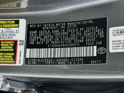 Toyota Camry SE 2025