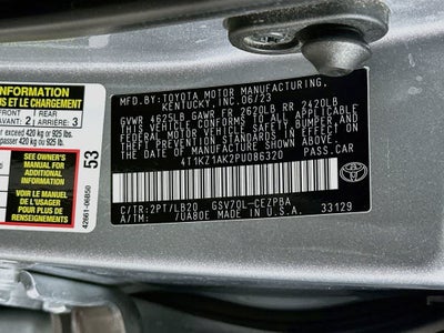 Toyota Camry XSE V6 2023