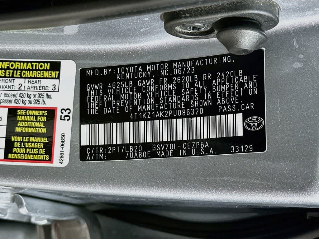 Toyota Camry XSE V6 2023
