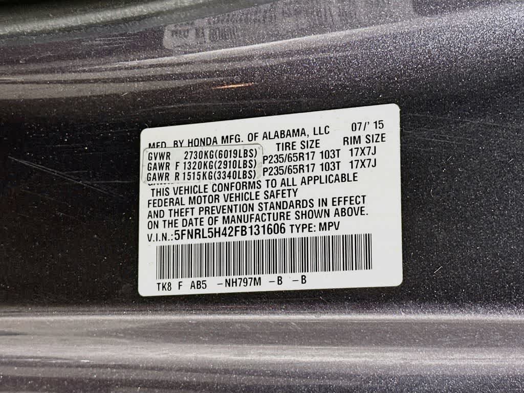 Honda Odyssey EX 2015