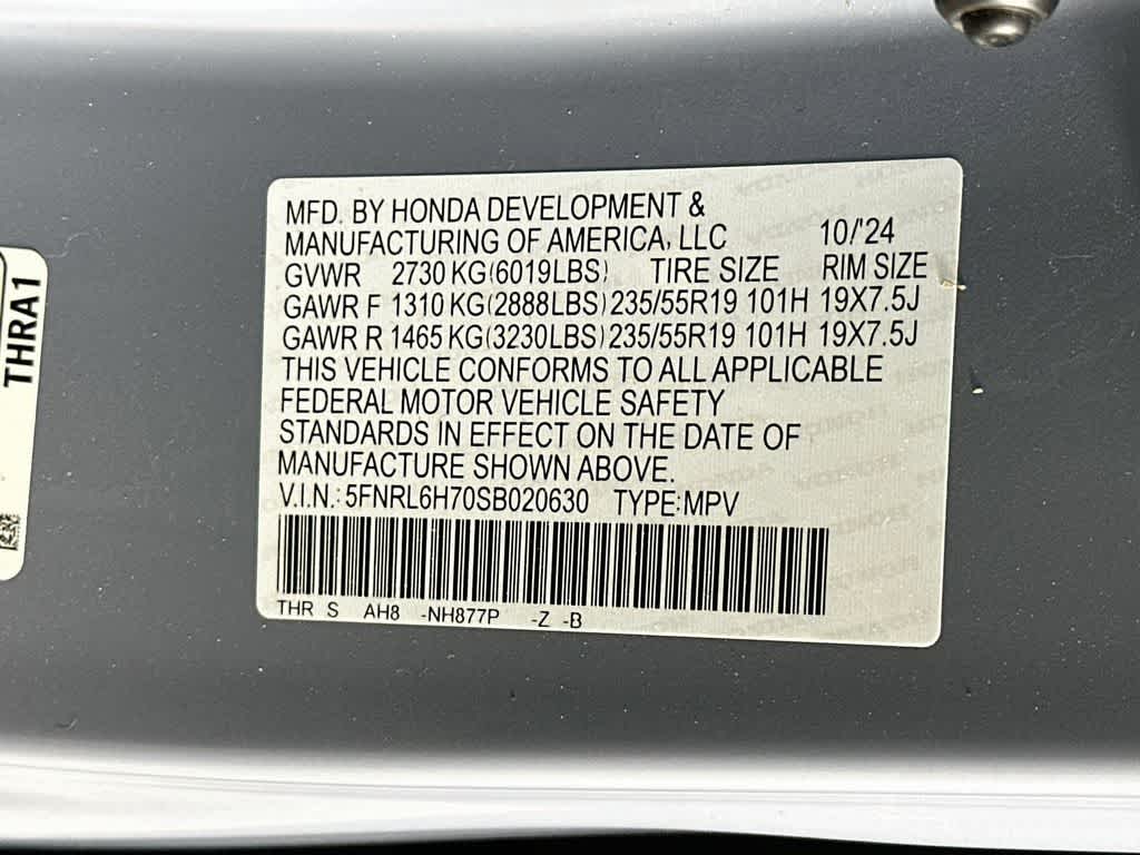 Honda Odyssey Sport-L 2025
