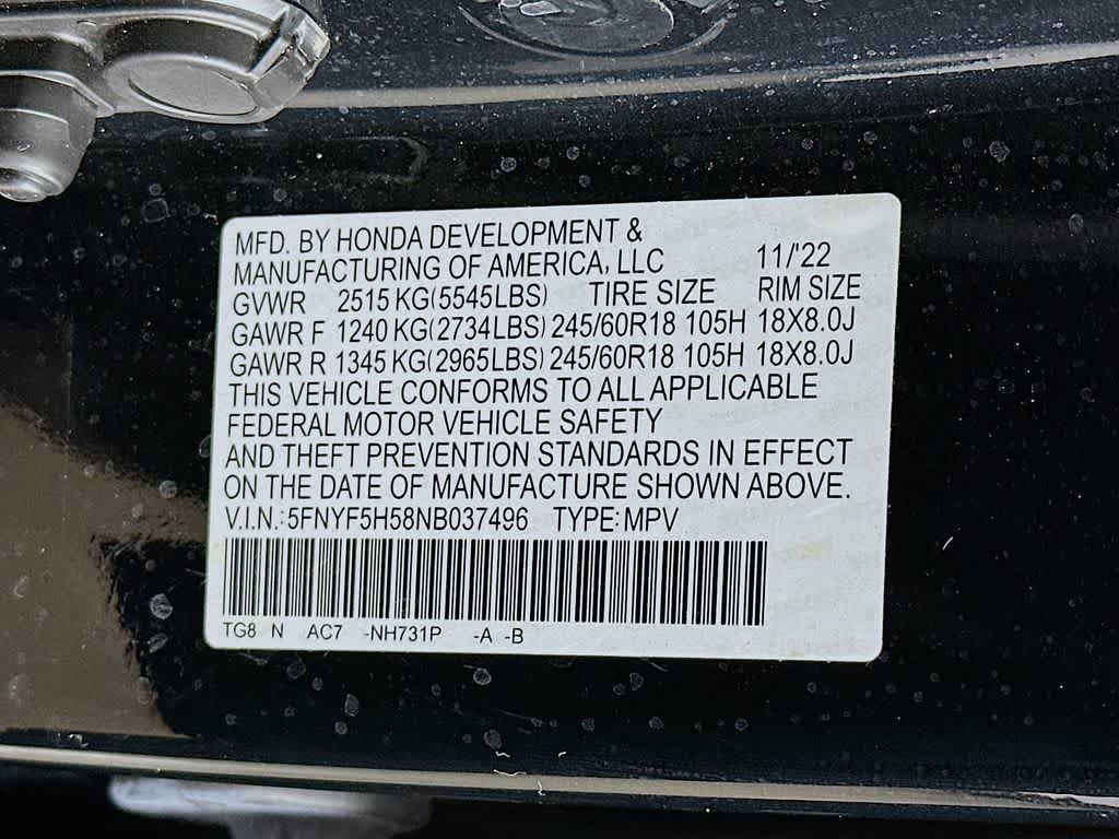 Honda Pilot EX-L 2022