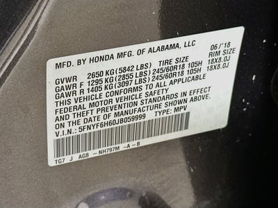Honda Pilot EX-L 2018