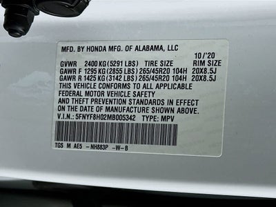 2021 Honda Passport Elite