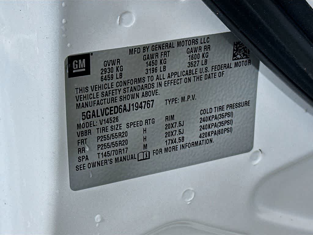 Buick Enclave CXL con 2XL de 2010