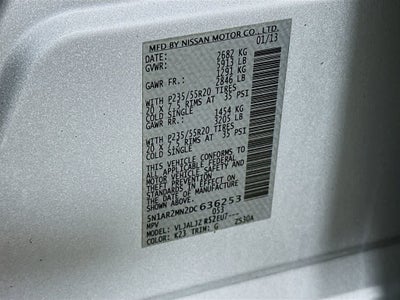 Nissan Pathfinder Platinum 2013