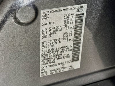 Nissan Rogue SV 2017