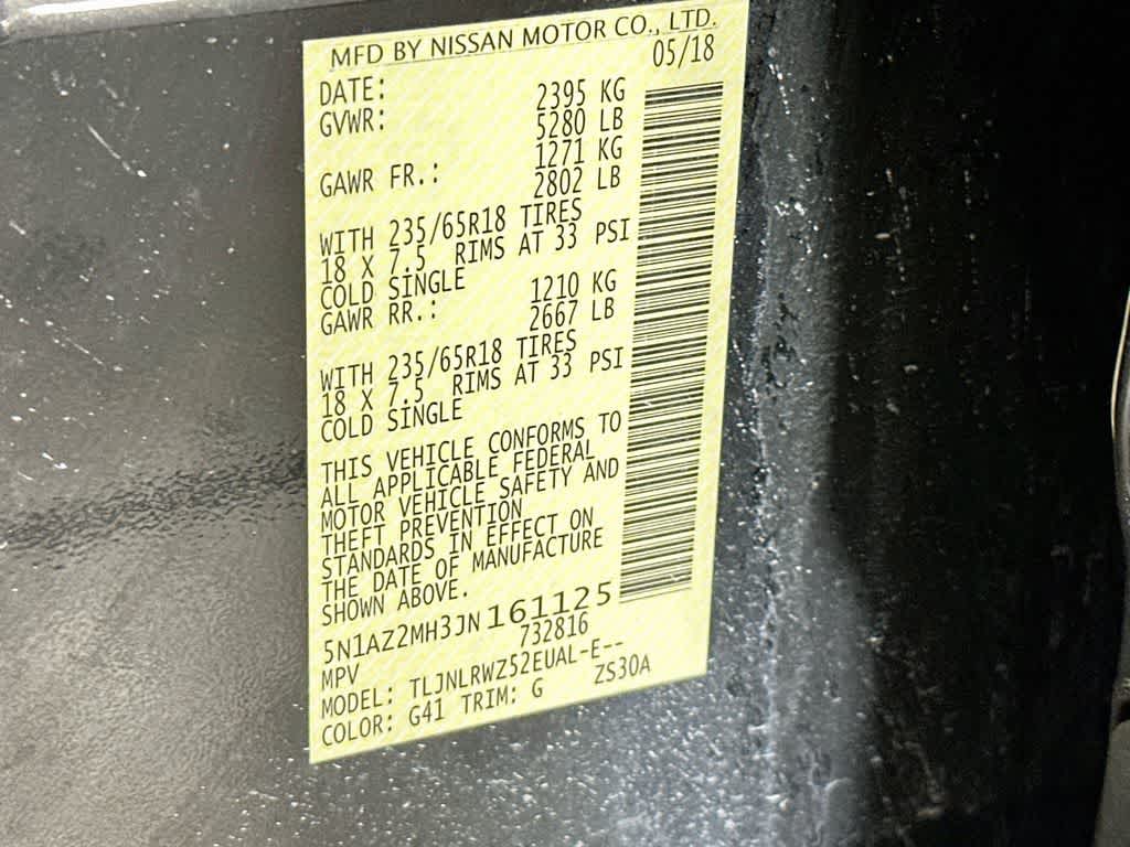 Nissan Murano SL 2018