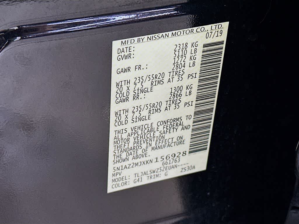 Nissan Murano Platinum 2019