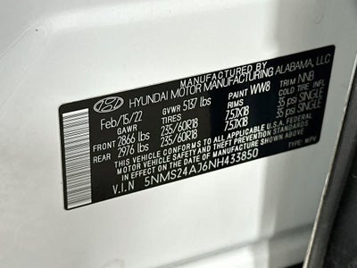 Hyundai Santa Fe SEL 2022