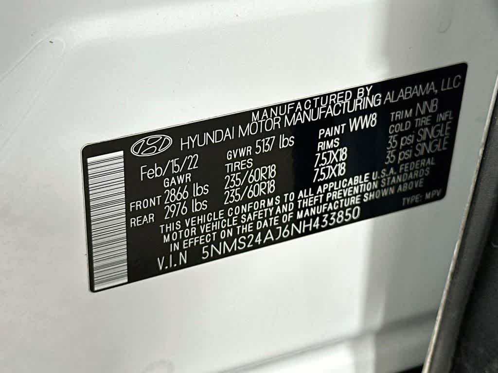 Hyundai Santa Fe SEL 2022