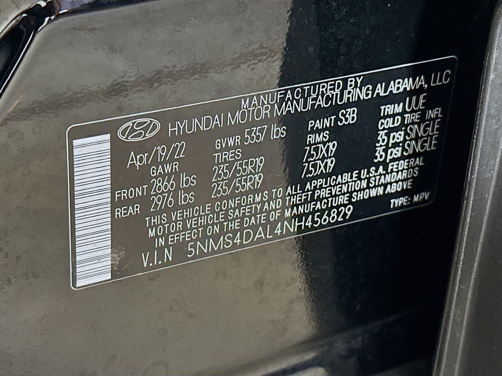 Hyundai Santa Fe Limited 2022