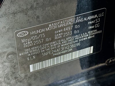Hyundai Sonata 2.4L SE de 2015