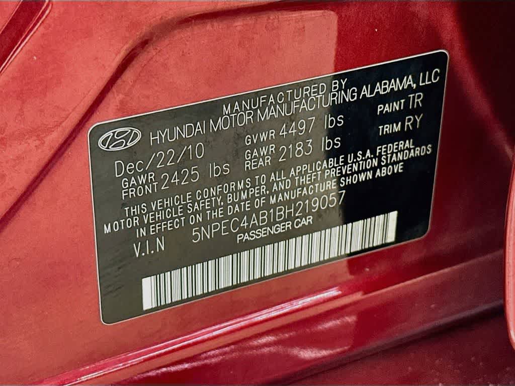 Hyundai Sonata SE 2011